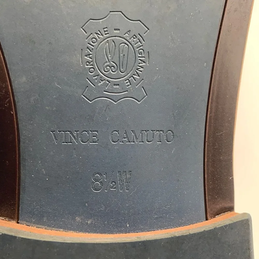 Vince Camuto *Lawsen* Classic Brown Leather Men's dress shoes size 8.5 W